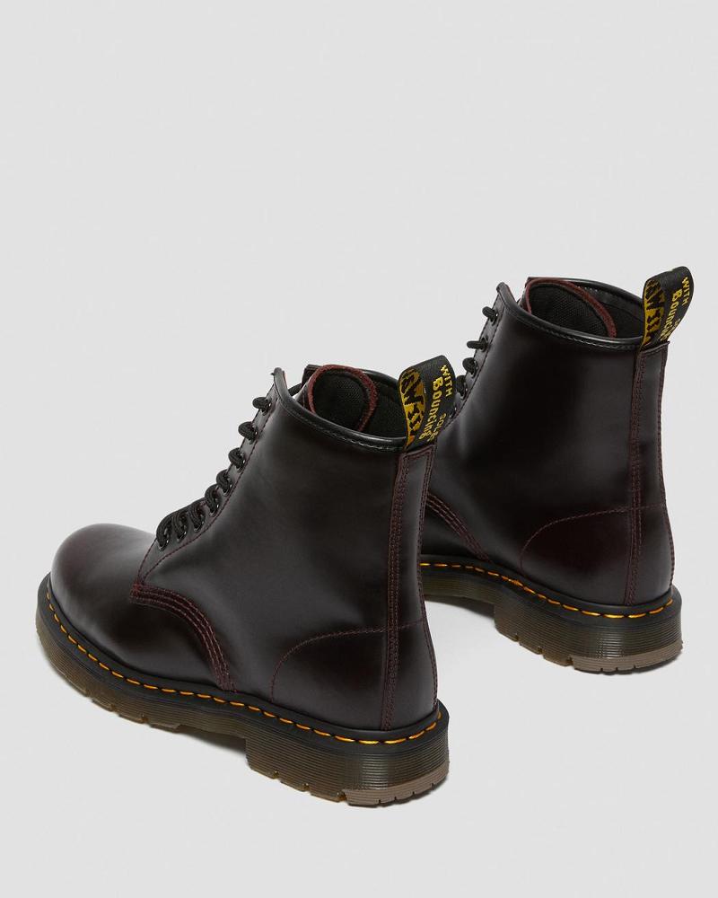 Botas De Trabajo Dr Martens 1460 Slip Resistant Atlas Cuero Mujer Vino | MX 402QMA